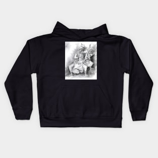 Bhangra dancers grey Kids Hoodie